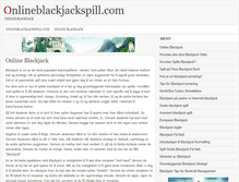 Tablet Screenshot of onlineblackjackspill.com